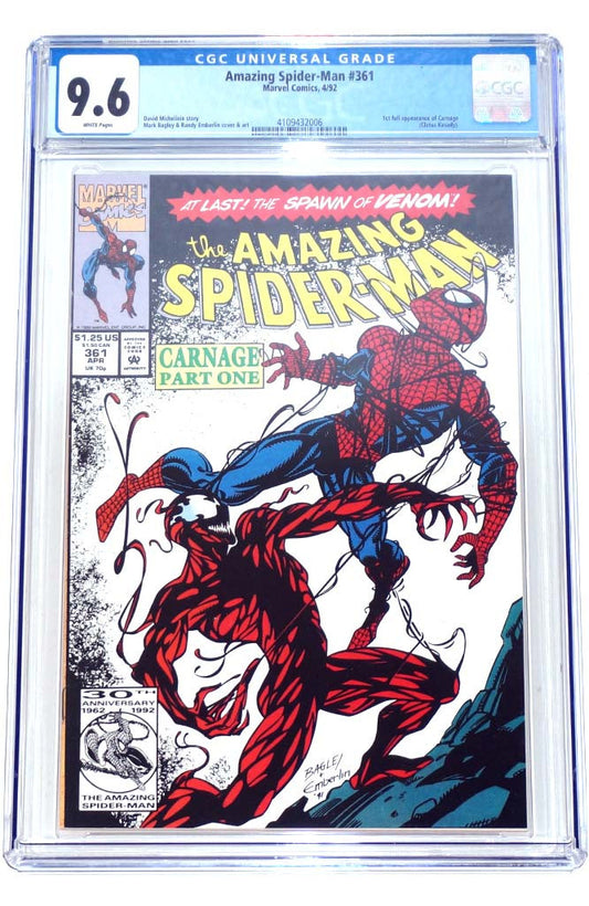 Amazing Spider-Man #361 CGC 9.6 1st Carnage