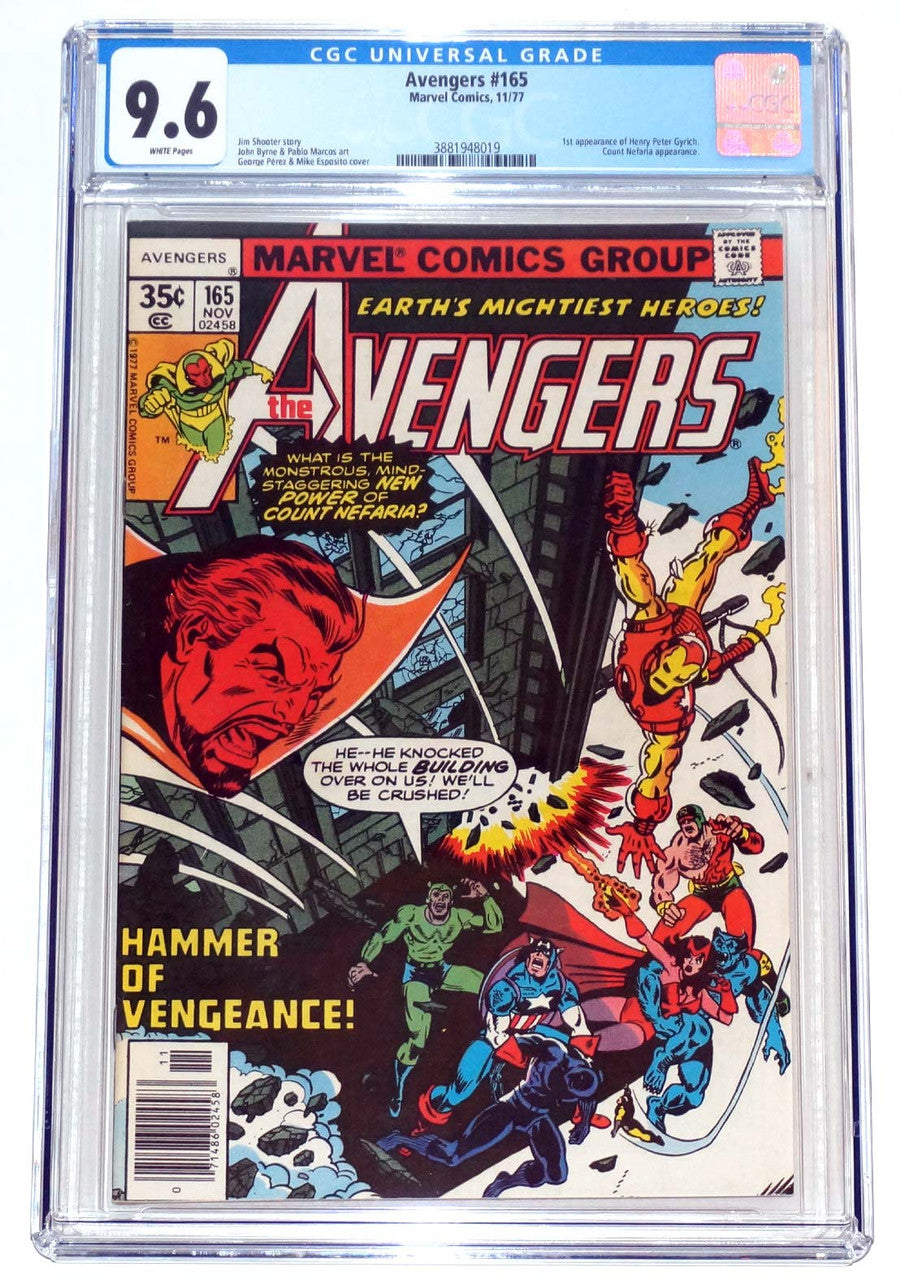 Avengers #165 CGC 9.6 1st Henry Peter Gyrich
