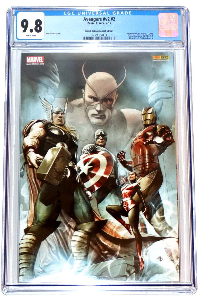 Avengers #2 CGC 9.8 Adi Granov Panini Variant