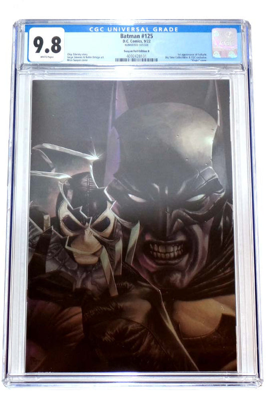 Batman #125 CGC 9.8 Mico Suayan Bane Foil Virgin Variant 1st Failsafe