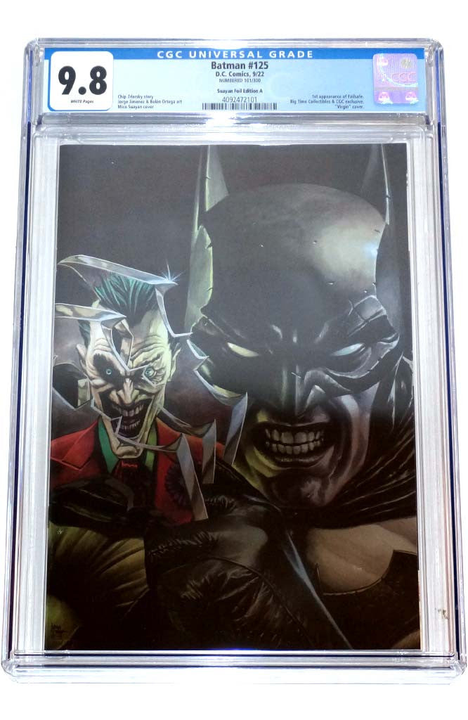 Batman #125 CGC 9.8 Mico Suayan Joker Foil Virgin Variant 1st Failsafe