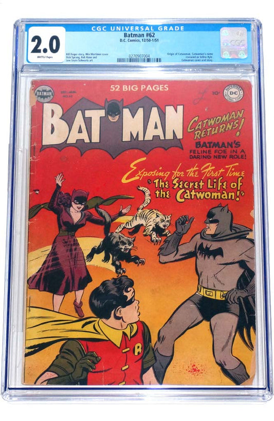 Batman #62 CGC 2.0 Origin of Catwoman