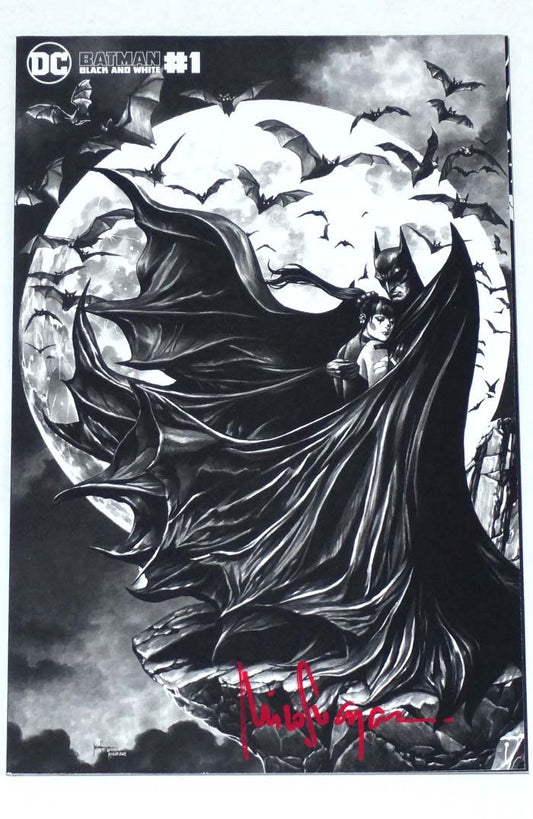 Batman Black & White #1 Mico Suayan Virgin Variant Signed