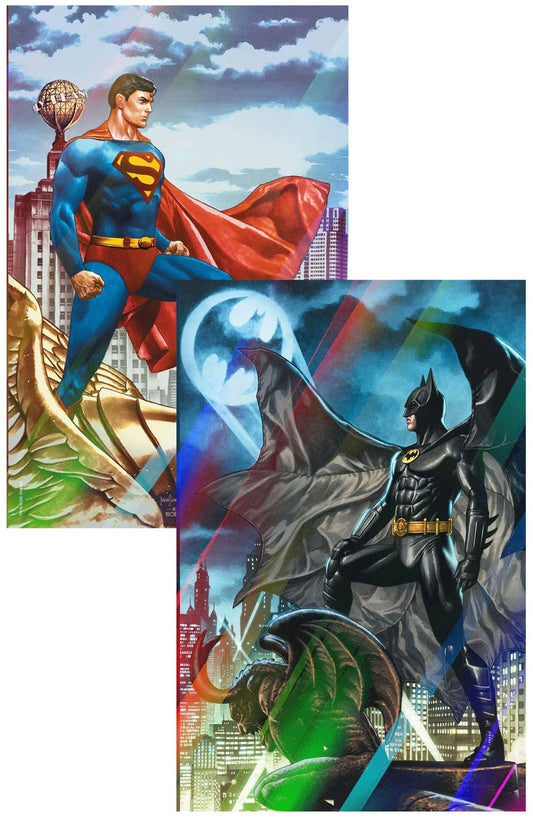 Batman Superman World's Finest #1 Mico Suayan Foil Variant SET