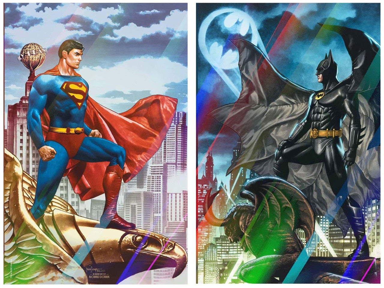 Batman Superman World's Finest #1 Mico Suayan Foil Variant SET