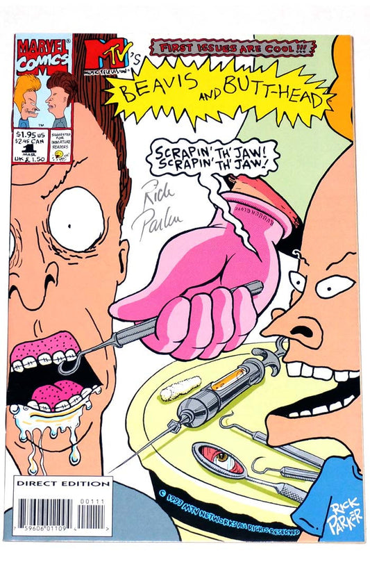 Beavis and Butt-Head #1 signed Rich Parker