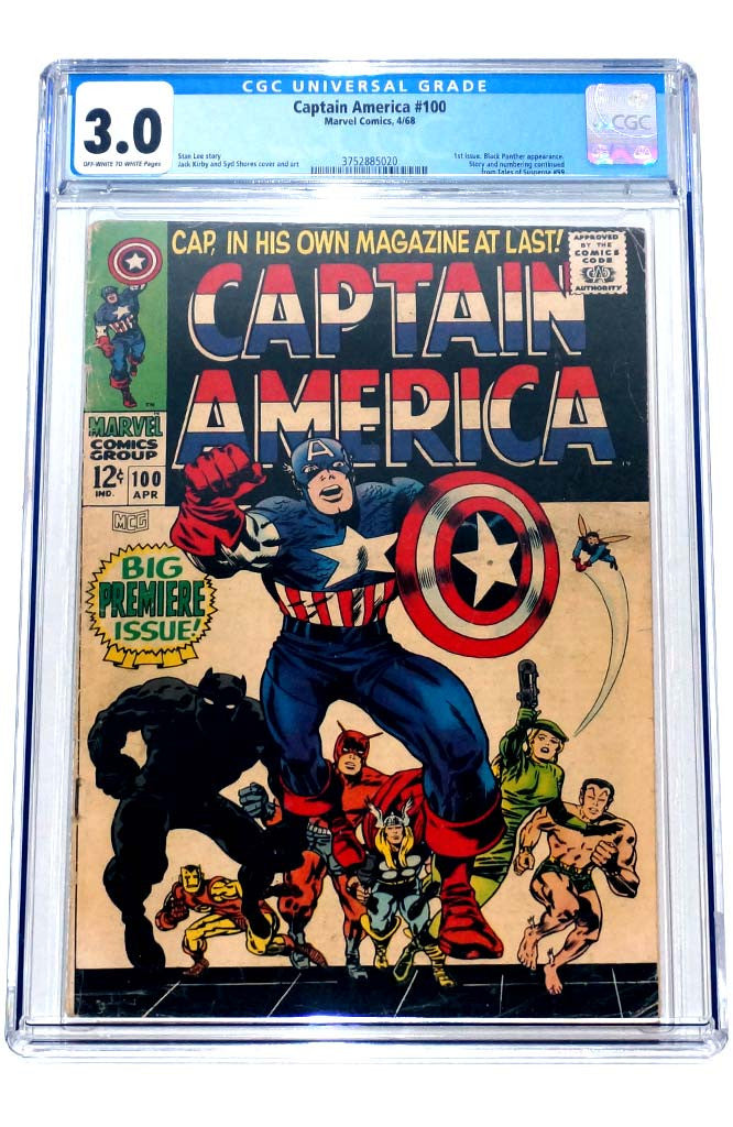 Captain America #100 CGC 3.0 1st Solo Captain America