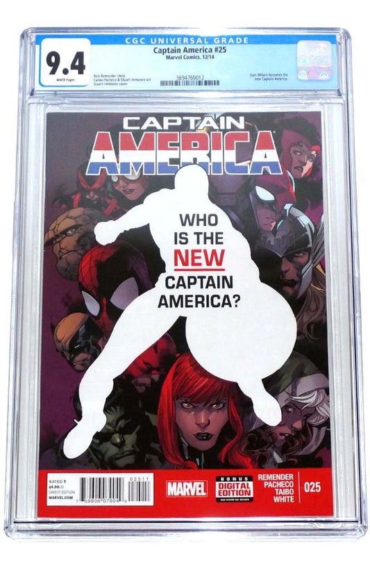 Captain America #25 CGC 9.4 1st Falcon as Captain America