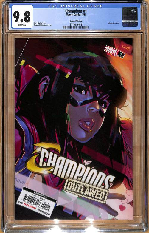 Champions #1 CGC 9.8 Kamala Khan 2nd Print Variant
