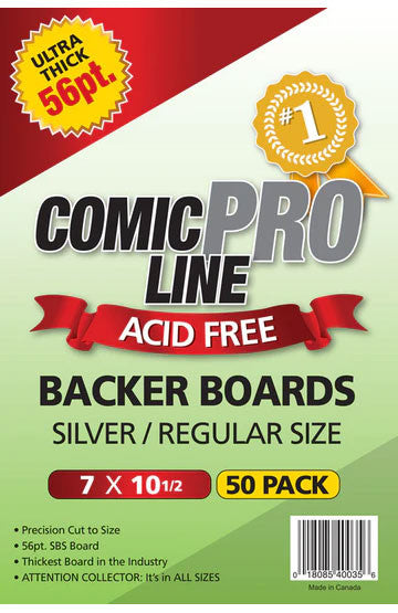 Comic Pro Line Silver/Regular 56pt Comic Backing Board