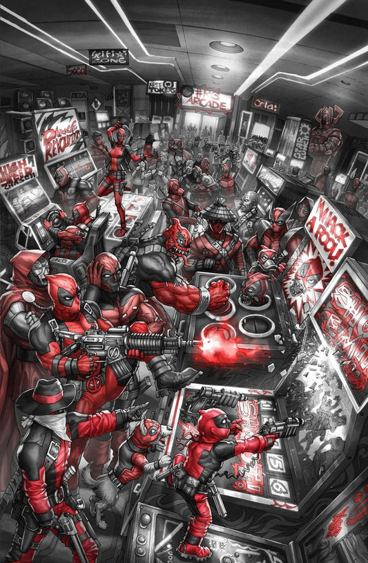 Deadpool Black White and Blood #1 Alan Quah Virgin Variant