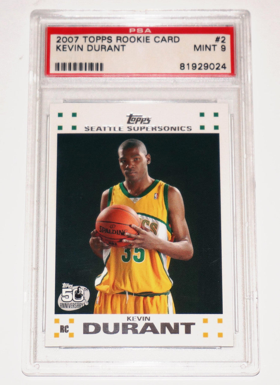 2007 Topps Kevin Durant Rookie PSA 9