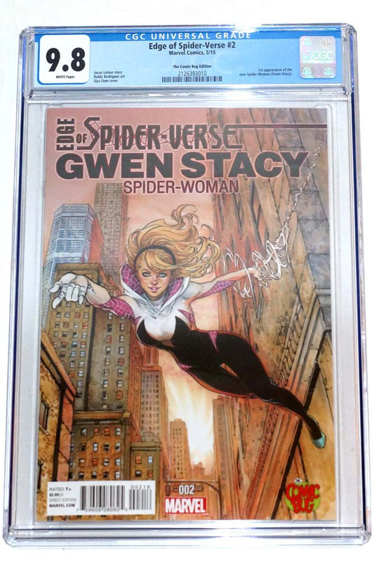 Edge of Spider-Verse #2 CGC 9.8 Siya Oum Variant 1st Spider-Gwen