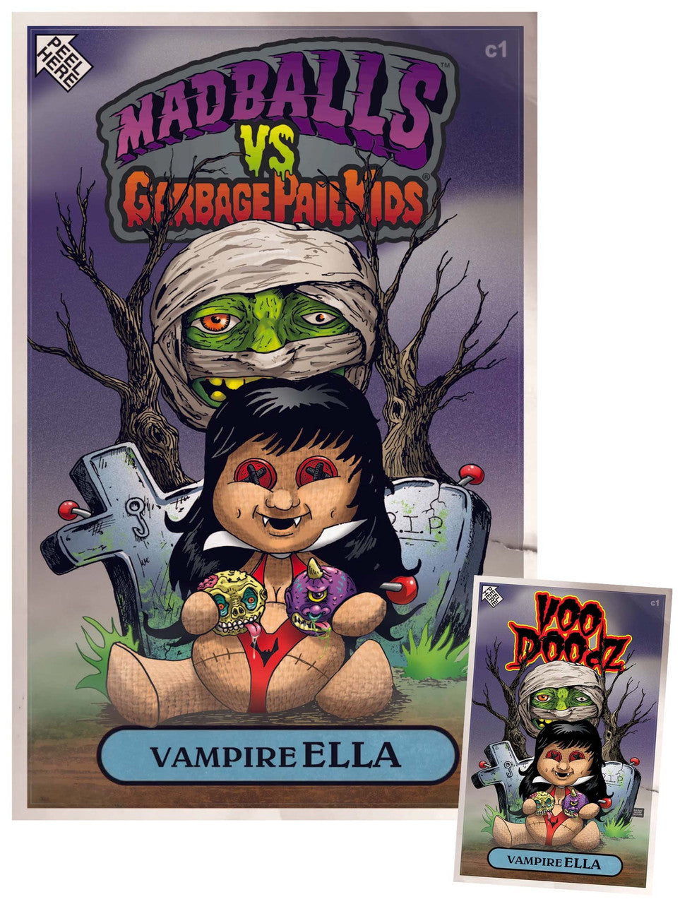 Madballs vs Garbage Pail Kids #1 Ken Salinas Variant with Sticker COA