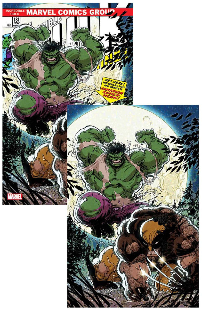 Hulk Incredible #181 Facsimile Kaare Andrew Variant SET