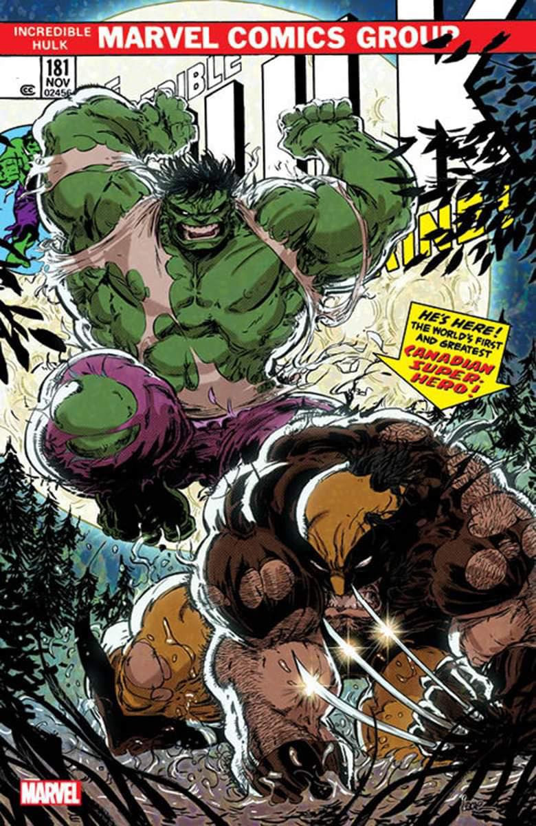 Hulk Incredible #181 Facsimile Kaare Andrew Variant SET