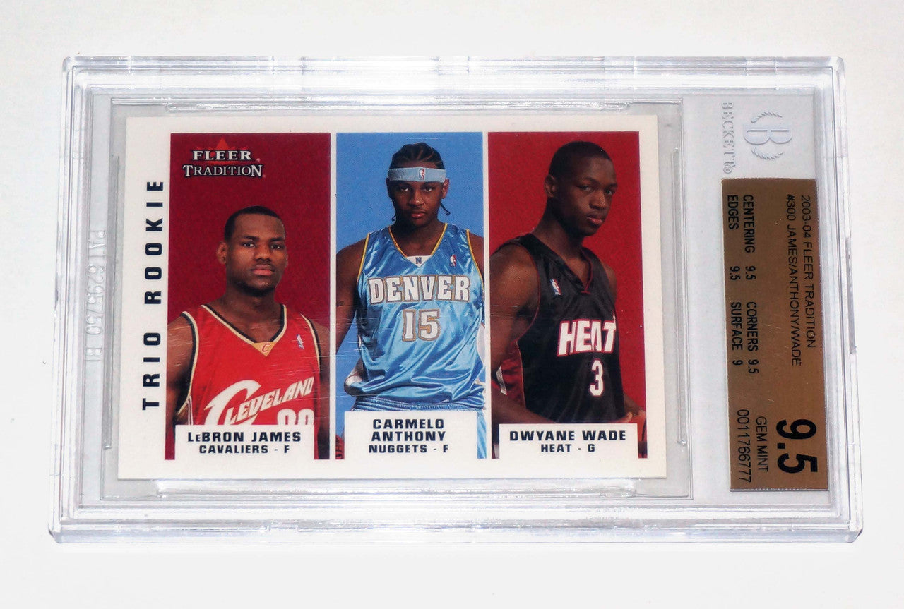 2003 Fleer Tradition Lebron Wade Anthony Rookie BGS 9.5