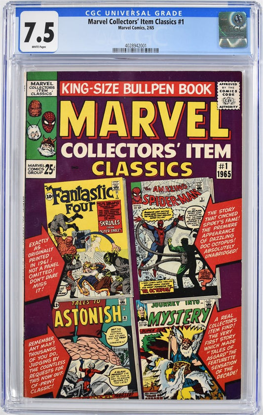 Marvel Collectors Item Classics #1 CGC 7.5