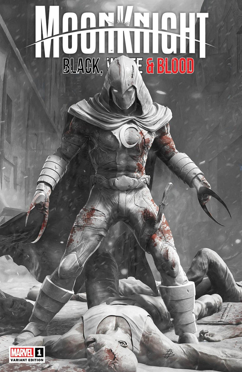 Moon Knight Black White Blood #1 Bjorn Barends Variant SET