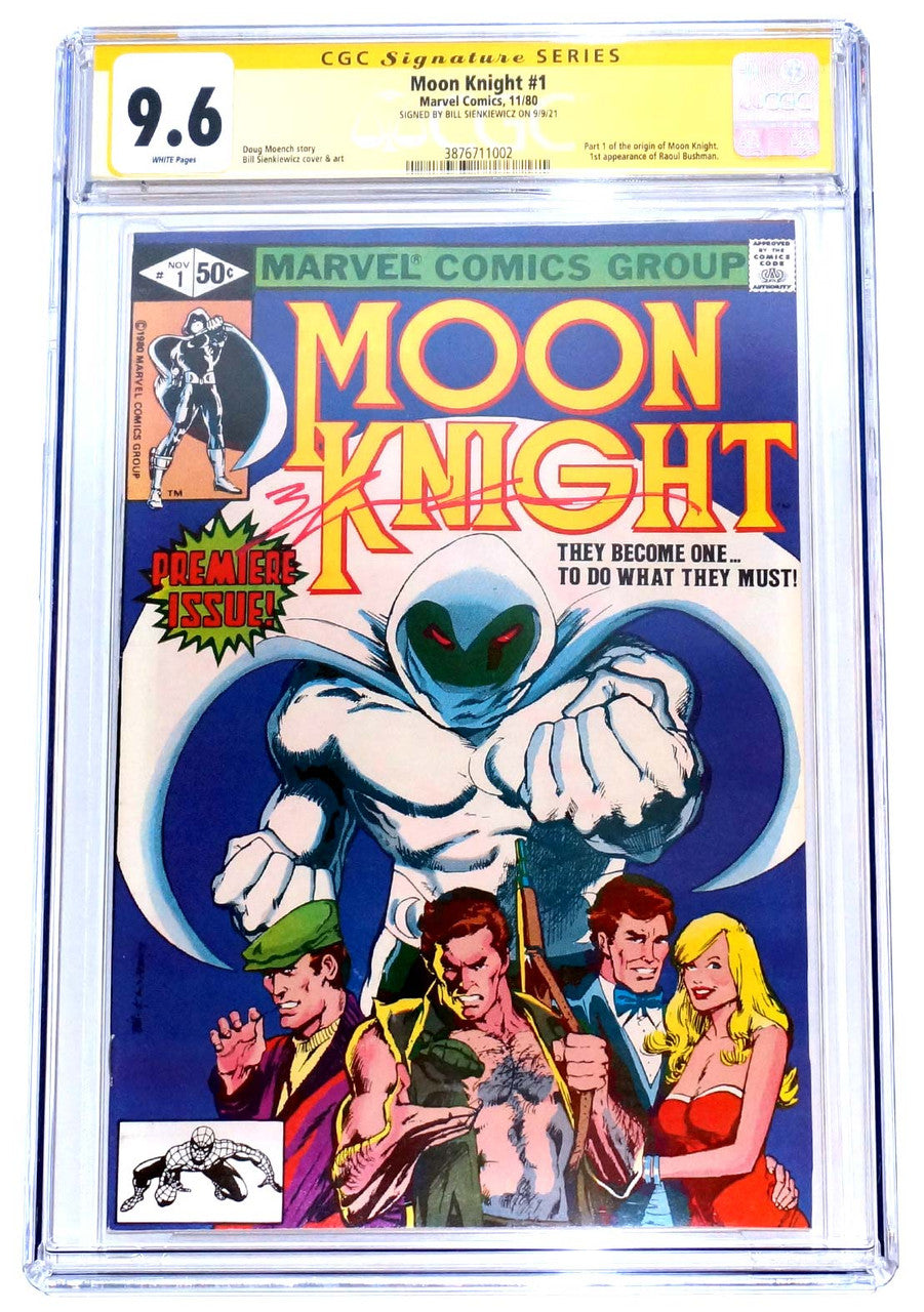 Moon Knight #1 CGC 9.6 signed Bill Sienkiewicz