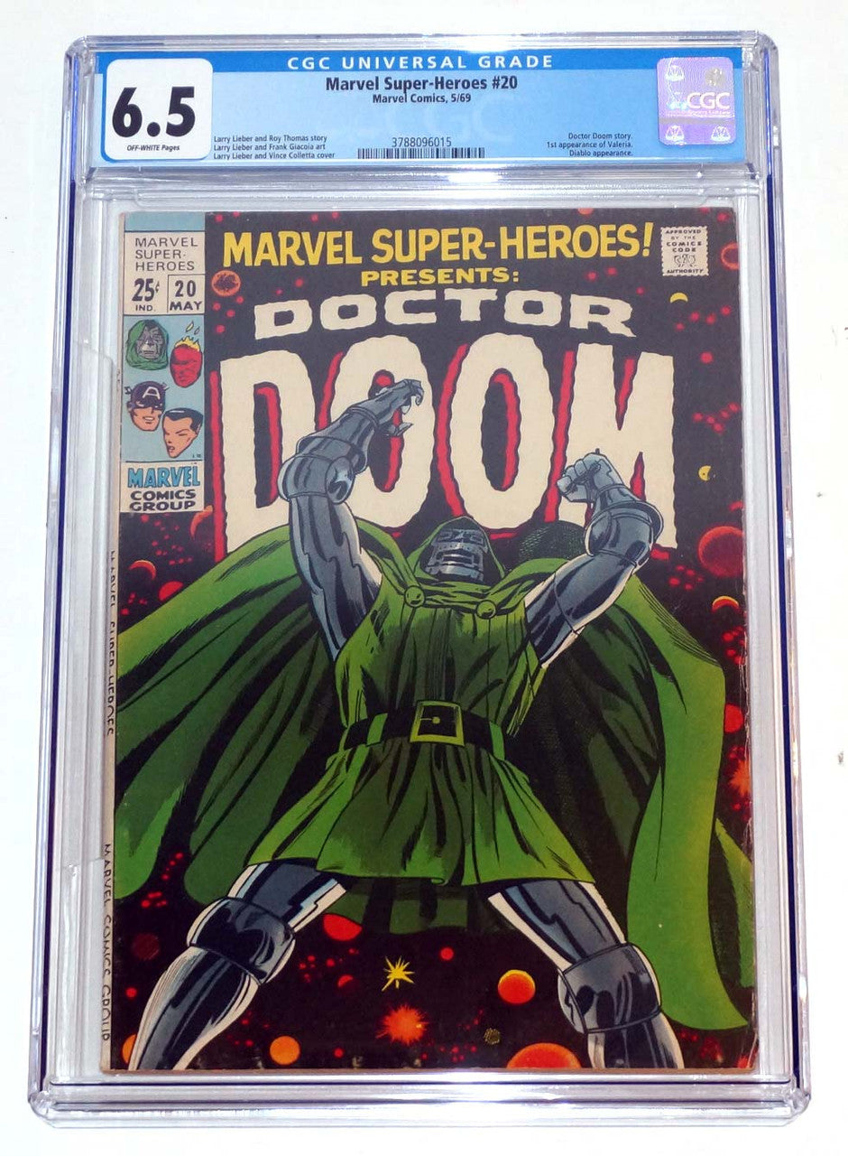 Marvel Super-Heroes #20 Presents Doctor Doom CGC 6.5 1st Valeria