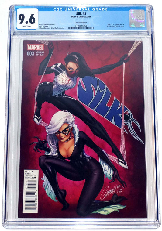 Silk #3 CGC 9.6 Campbell Variant