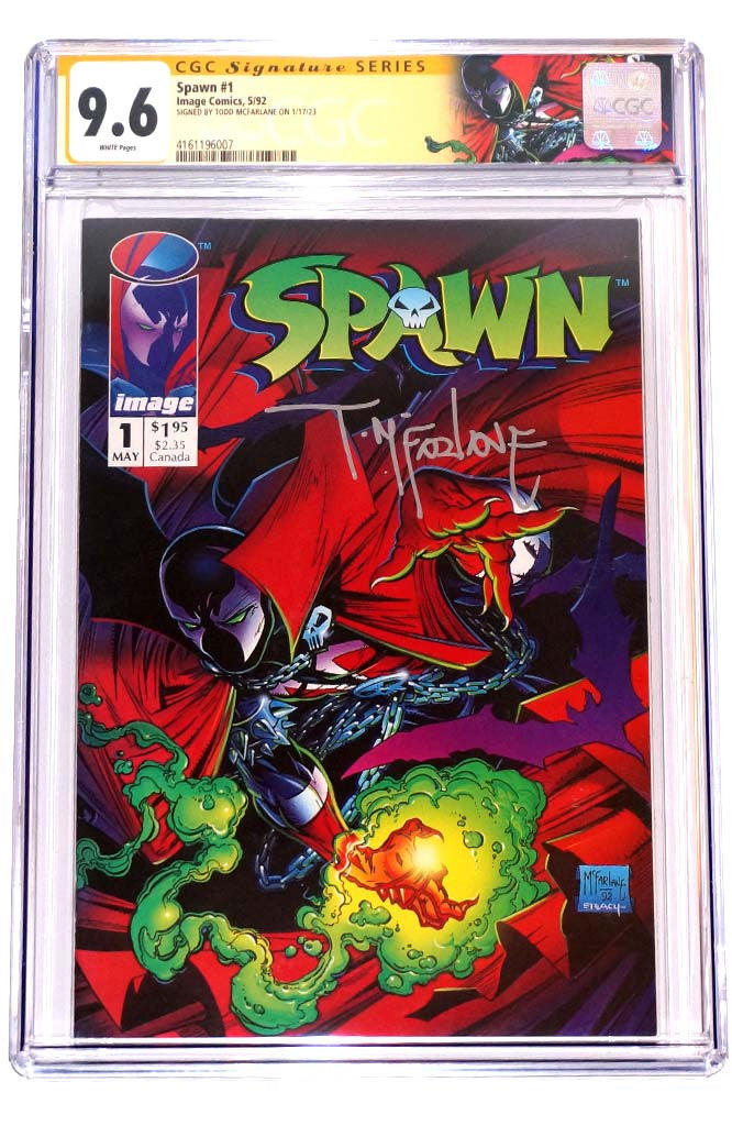 Spawn #1 CGC 9.6 signed Todd McFarlane Custom Label – Comic Book Quest