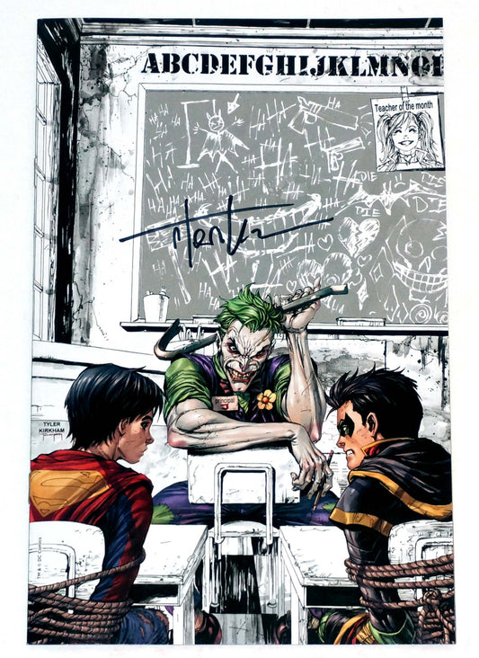 Super Sons #1 Tyler Kirkham Virgin Variant signed Kirkham