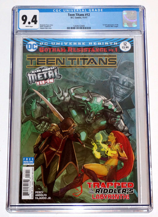 Teen Titans #12 CGC 9.4 1st Batman Who Laughs