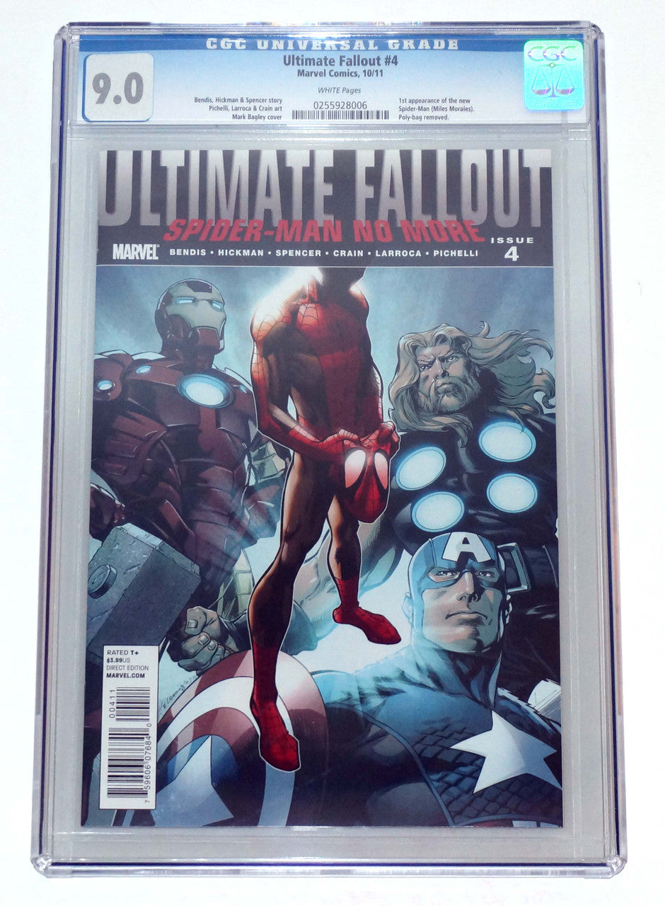 Ultimate Fallout #4 CGC 9.0 1st Miles Morales