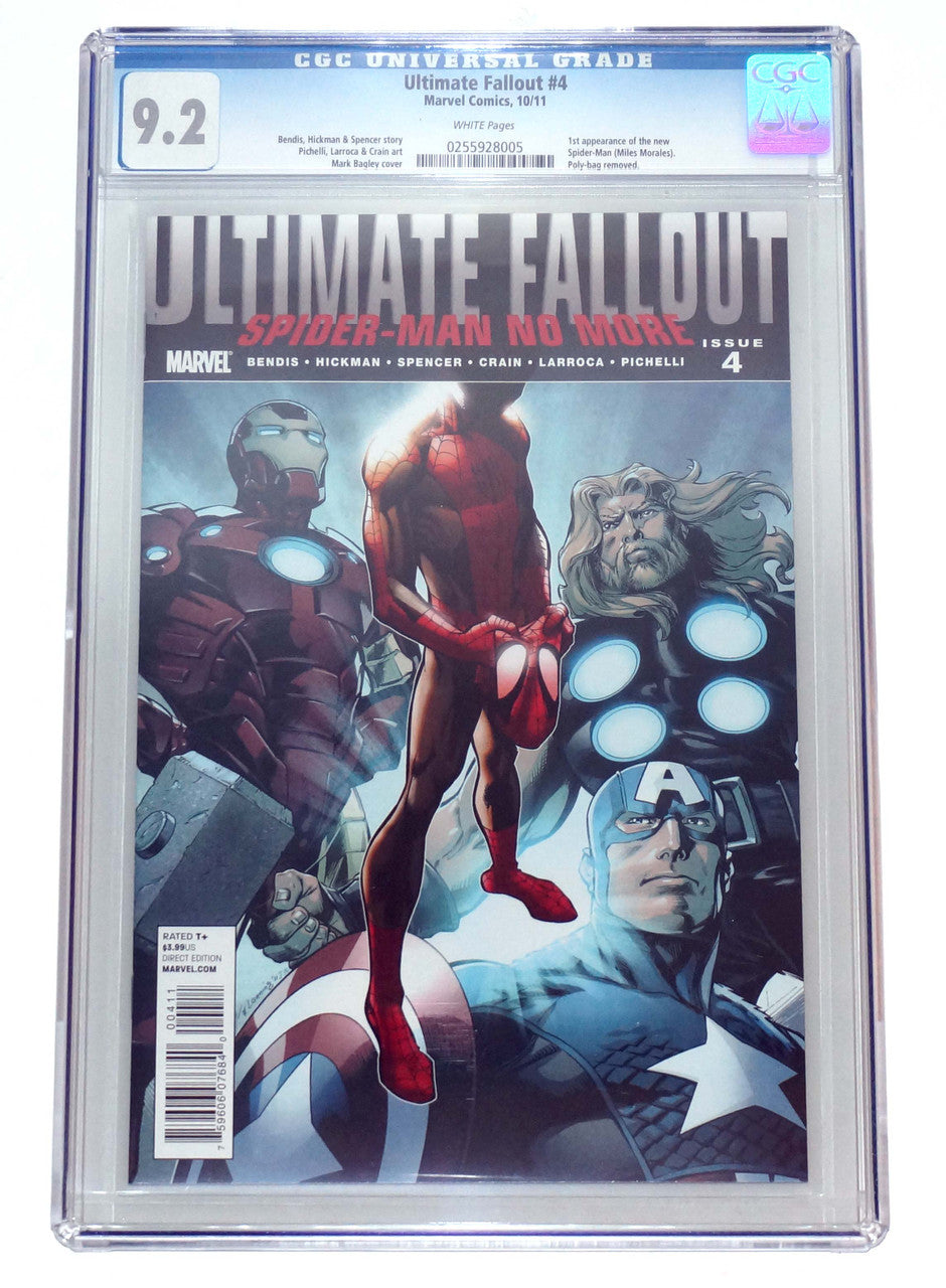 Ultimate Fallout #4 CGC 9.2 1st Miles Morales