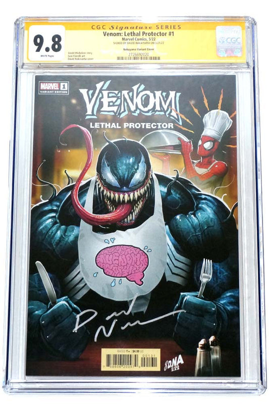 Venom Lethal Protector #1 CGC SS David Nakayama 1:25 Retail Variant Signed