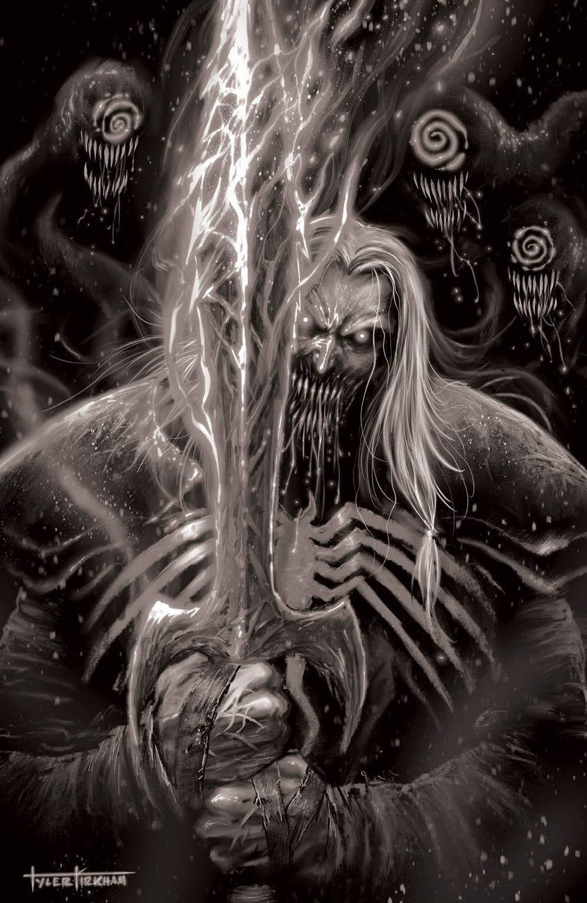 Venom #28 Tyler Kirkham Grey Virgin Variant