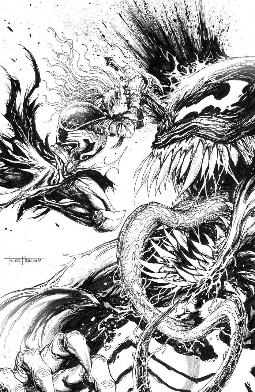 Venom Beyond Tyler Kirkham B&W Virgin Variant Set