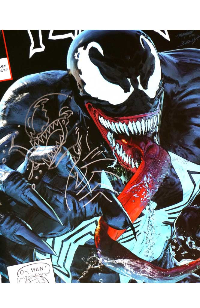 Venom #32 Mike Mayhew Black Variant Signed & Remarked