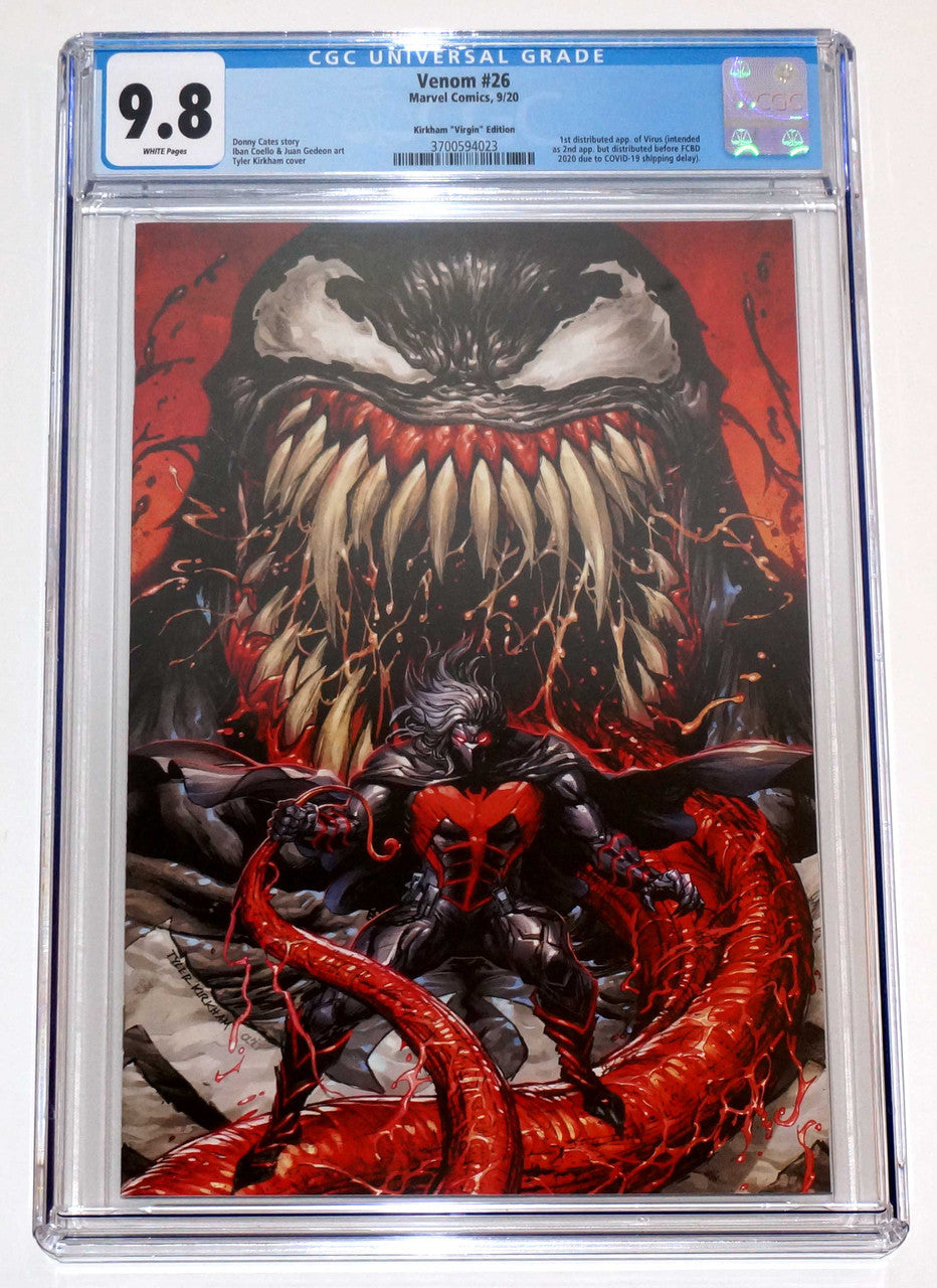 Venom #26 Tyler Kirkham Secret Virgin Variant CGC 9.8