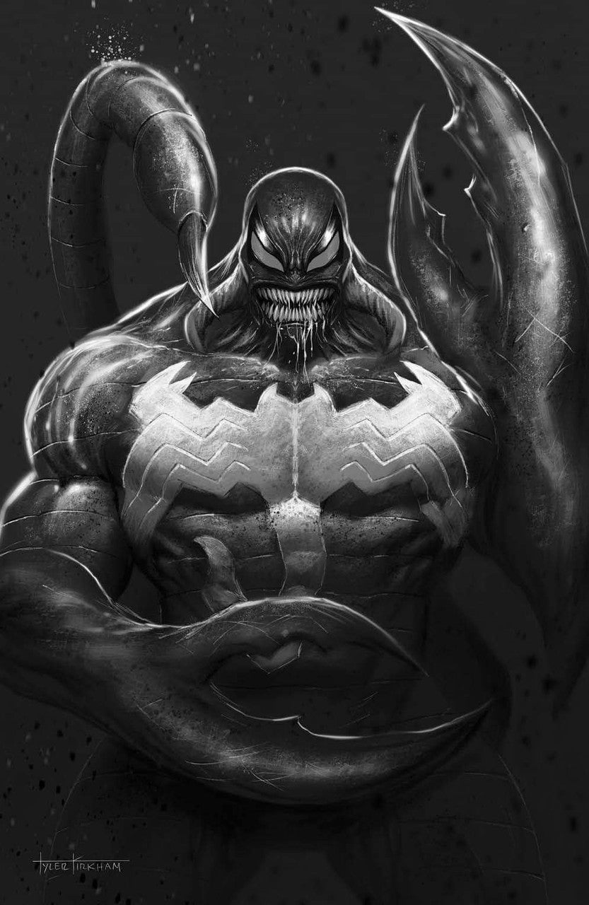 Venom #30 Tyler Kirkham B&W Virgin Variant