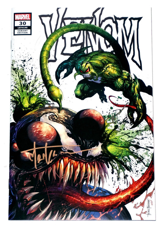 Venom #30 Tyler Kirkham Secret Trade Variant signed Kirkham