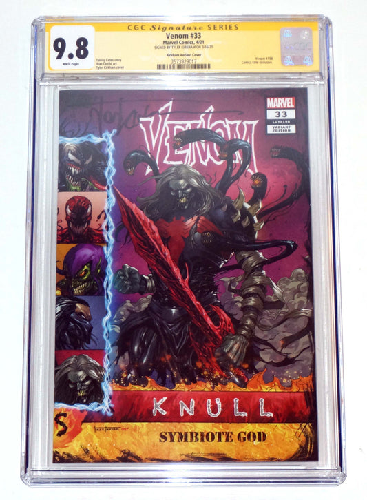 Venom #33 Tyler Kirkham Trade Variant CGC 9.8 signed by Kirkham