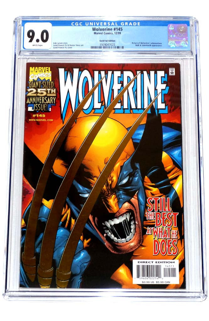 Wolverine #145 CGC 9.0 Gold Foil Variant