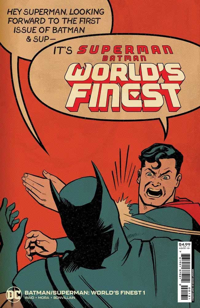 Batman Superman World's Finest #1 Zdarsky 1:25 (Superman Slap) Retail Variant