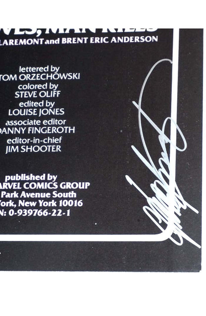 X-Men God Loves Man Kills Signed Claremont