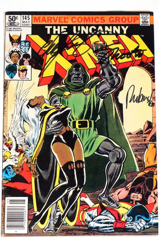 Uncanny X-Men #145 Mark Jeweler Variant Signed by Shooter, Claremont & Rubinstein