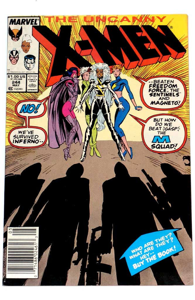 Uncanny X-Men #244 Newsstand 1st Jubilee
