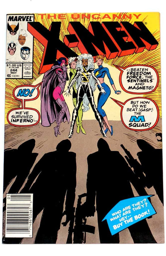 Uncanny X-Men #244 Newsstand 1st Jubilee