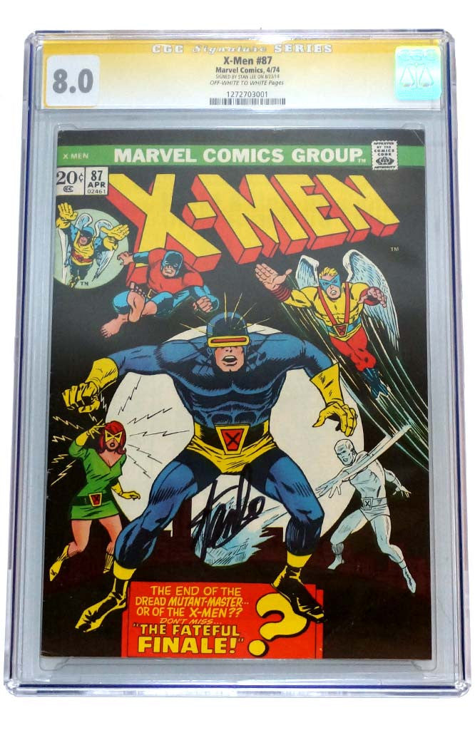 X-Men #87 CGC 8.0 Signed Stan Lee