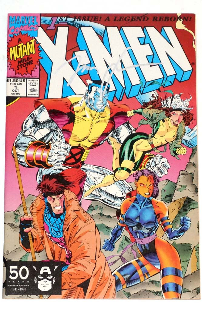 X-Men #1 Cover B signed Jim Lee Silver